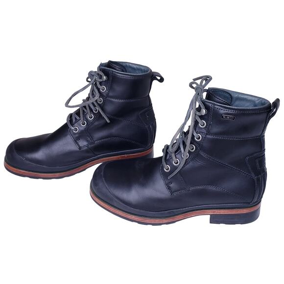 UGG AUSTRALIA Event Waterproof HAMRIC Leather Combat Boots Men's Size 11 in VGUC - Picture 1 of 16